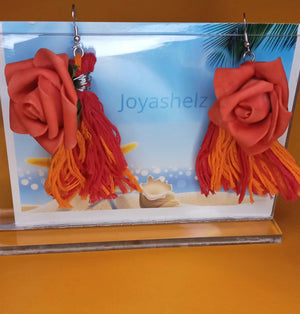 Rose Tassle earrings(Prices are in USD)